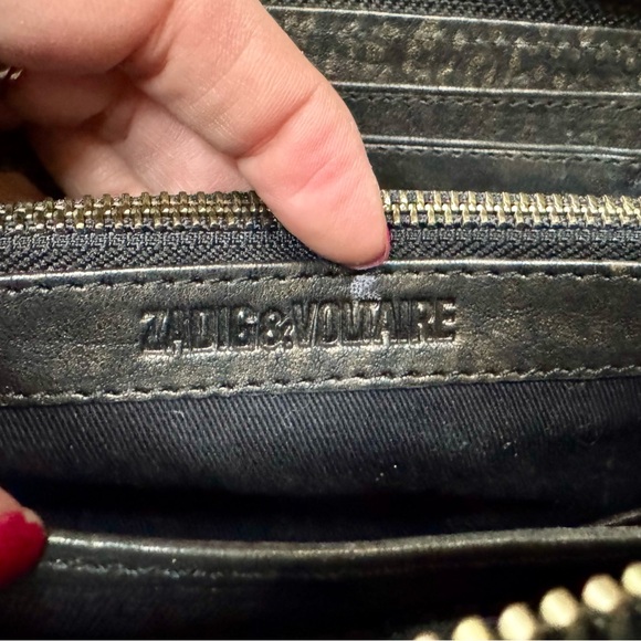 Zadig & Voltaire Wallet Black with Gold Tone - Picture 7 of 10